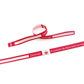 DETENTE - Pulsera de tela CIELITO blanco