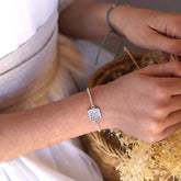 Escapulario CAMINO - pulsera medalla plata 13mm con cadena