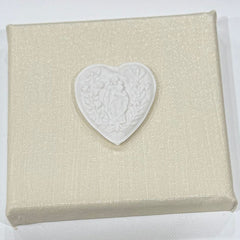 CORAZÓN DE MARÍA - lienzo 7x7 y 12x12cm