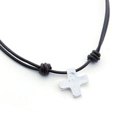 NAVONA - collar cruz plata 20mm