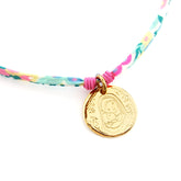VIRGEN RAMITAS LIBERTY- collar medalla dorada 21mm