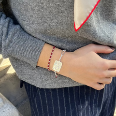 Escapulario REGNUM - pulsera eslabones plata 17x23mm