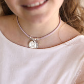 VIRGEN CHIQUITA - collar medalla plata 23mm