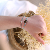 LÍA - Pulsera cruz plata 12mm