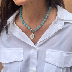 ZOE MINI - collar piedras mini plata
