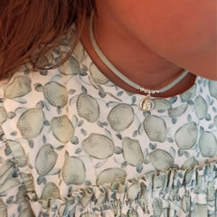 CARMELO scapular - 10mm silver medal necklace with elastic