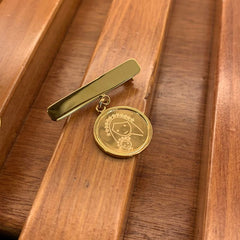 AGUJA con MEDALLA BISEL DOR - Escoge el dibujo de la medalla 19mm