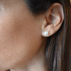 PERLA - pendientes plata