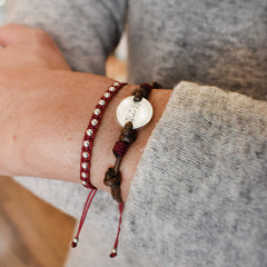 TU Y YO - pack 2 pulseras medalla plata 13mm