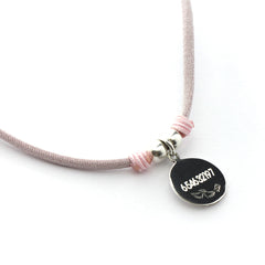 LETTER - collar personalizable medalla plata 15mm