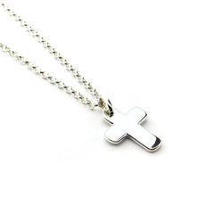 IZA - customizable silver cross necklace 17x20mm