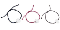 ROSA - pulsera personalizable medalla plata 15mm