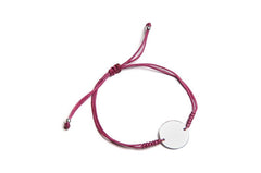 ROSA - pulsera personalizable medalla plata 15mm