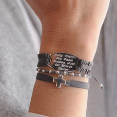 RITA - pulsera personalizable medalla plata 33x17mm