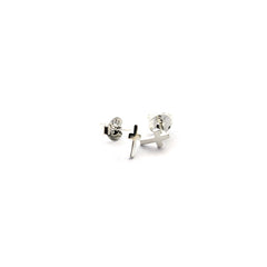VALERIA - pendientes cruz plata