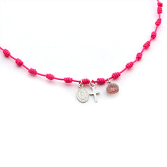 OLAYA - Collar nuditos con plaquitas en Plata