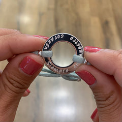 ORQUIDEA - pulsera personalizable donut plata 27mm