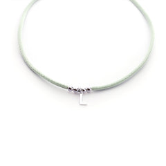 LUPITA - collar inicial plata 5x7mm