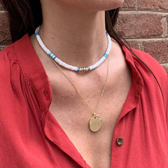 HAVANA - collar personalizable medalla dorada 20mm