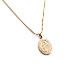 VIRGEN MILAGROSA ZAS - collar medalla dorada 14x20mm