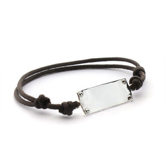 MARCO - pulsera personalizable medalla plata 30x10mm