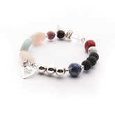 VIDA DE JESÚS - pulsera plata y piedras naturales