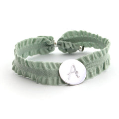 CAMELIA - pulsera personalizable medalla plata 15mm