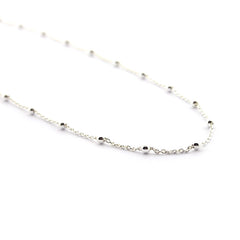 BASIC - collar cadena plata 40cm