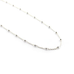 BASIC - collar cadena plata 40cm