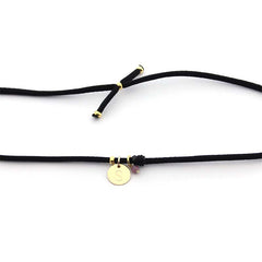 HAYA - collar inicial medalla dorada 10mm