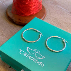 ESTER - aros plata 30mm