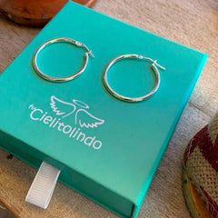 ESTER - aros plata 30mm