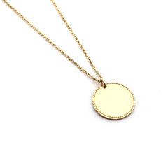 MARTA - collar personalizable medalla dorada 20mm