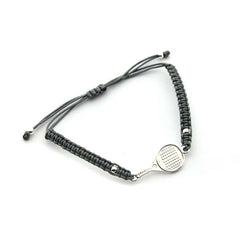 PADEL - pulsera raqueta plata 10x20mm