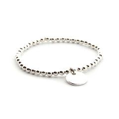 VERO - pulsera personalizable medalla plata 13mm