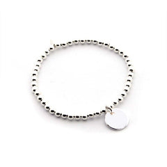 VERO - pulsera personalizable medalla plata 13mm