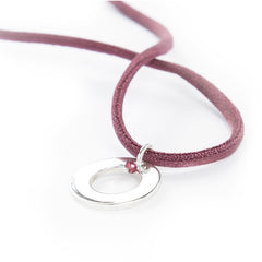 ELVA - customizable donut necklace silver 21mm