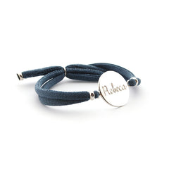 BLUEBELL - customizable bracelet with 18mm silver medal