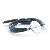 BLUEBELL - pulsera personalizable medalla plata 21mm
