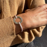 ORQUIDEA - pulsera personalizable donut plata 27mm