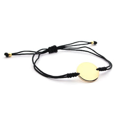 ROSA - pulsera personalizable medalla dorada 15mm