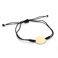 ROSA - pulsera personalizable medalla dorada 15mm