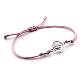 Escapulario HOSANA - pulsera medalla de plata 11mm con macramé