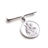 Aguja con escapulario REINA DEL CIELO - medalla personalizable de plata 20mm