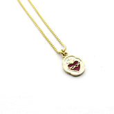 DETENTE - collar cadena medalla dorada