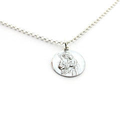 SAN JOSÉ - collar personalizable medalla plata 19mm