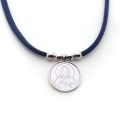 Collar ESCAPULARIO EME1 - medalla de plata 20 mm