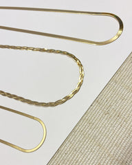 ARI - collar cadena dorada fina 38-43cm