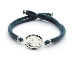 Pulsera ESCAPULARIO EMT1 - medalla personalizable de plata 16x20mm