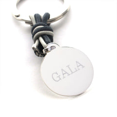 BETU - llavero personalizable medalla plata 25mm